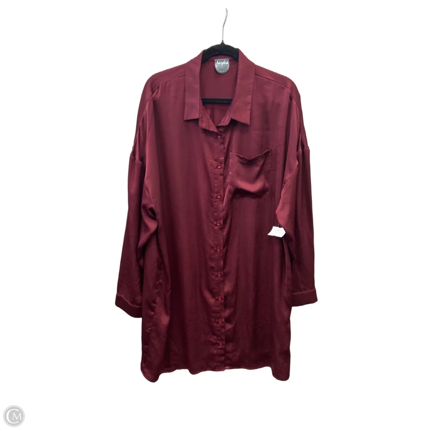 Dress Casual Short By Arula In Maroon, Size: 3x