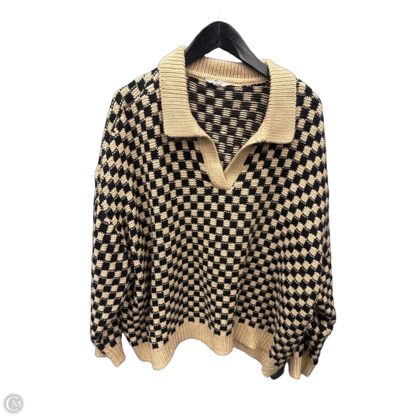 Sweater By Clothes Mentor In Black & Brown, Size: 3x