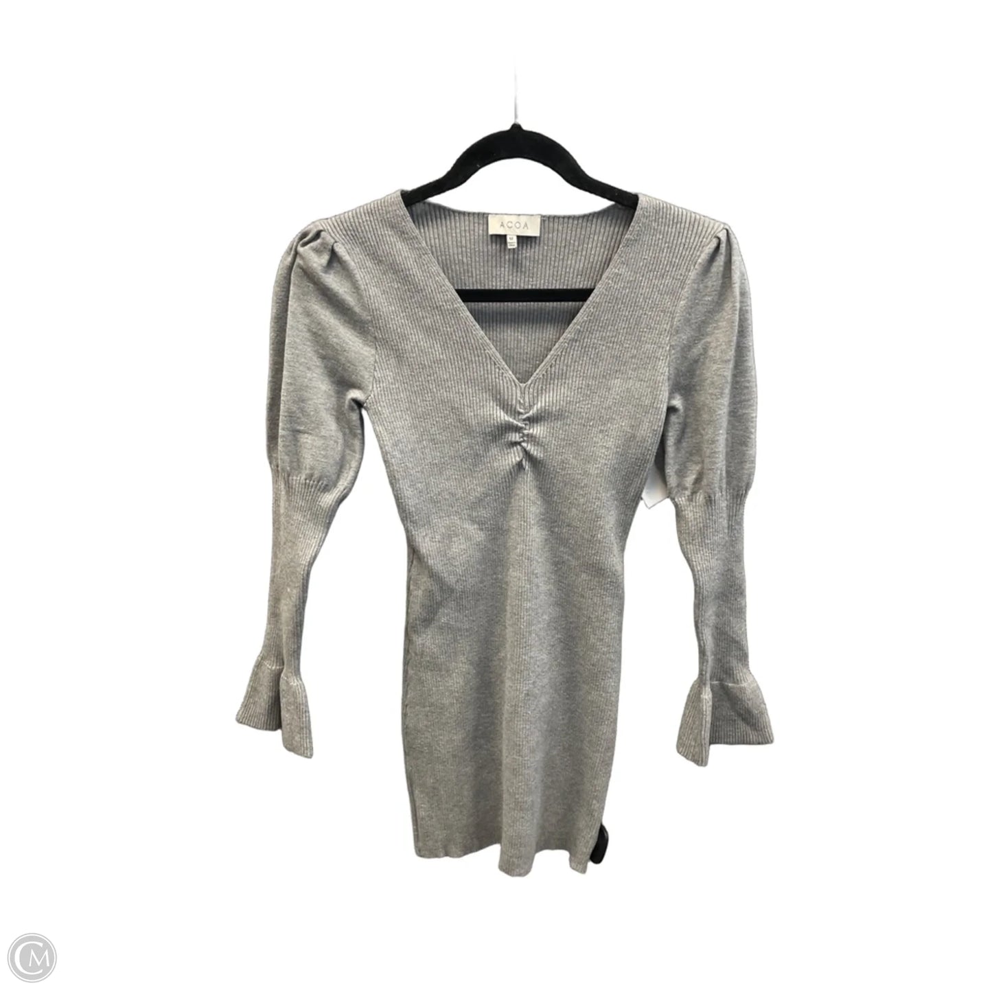 Dress Sweater By Clothes Mentor In Grey, Size: M