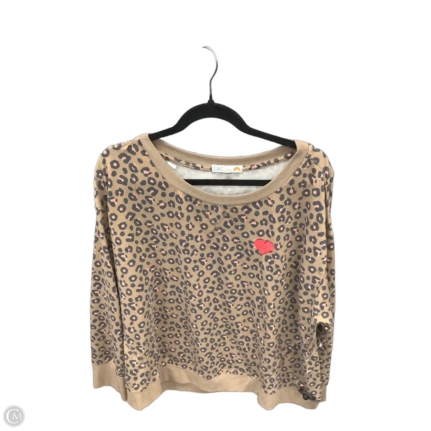 Sweatshirt Crewneck By C And C In Animal Print, Size: 2x