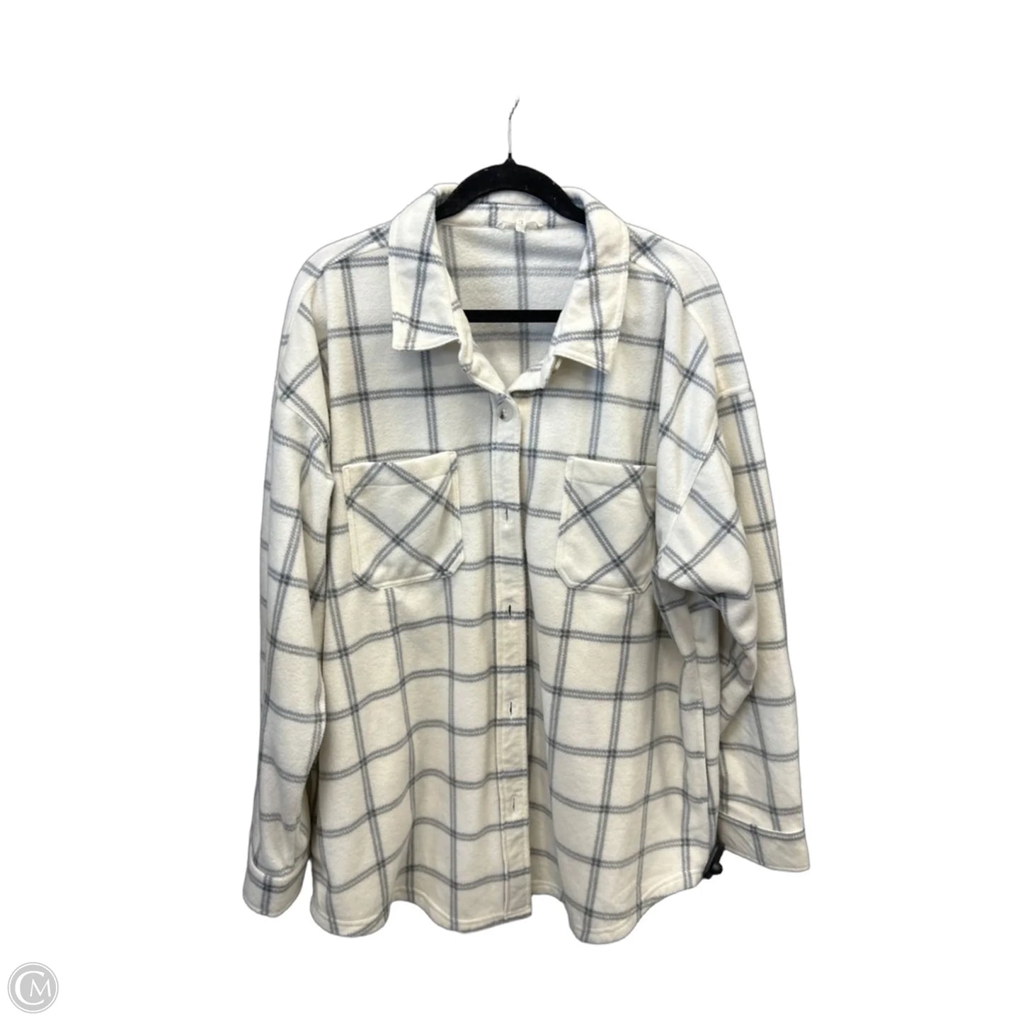 Jacket Shirt By Maurices In White, Size: Xxl