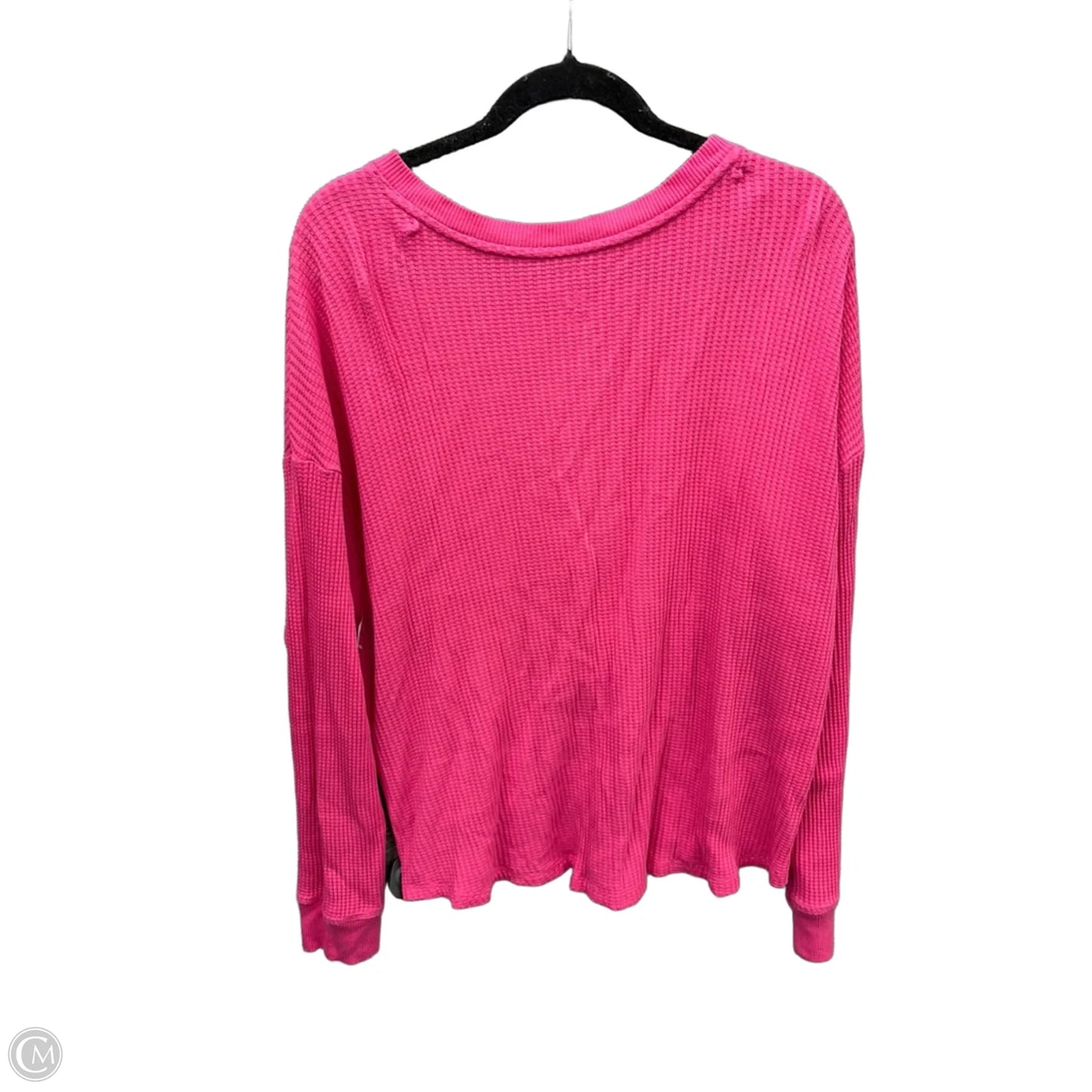 Top Long Sleeve By Sonoma In Pink, Size: Xl