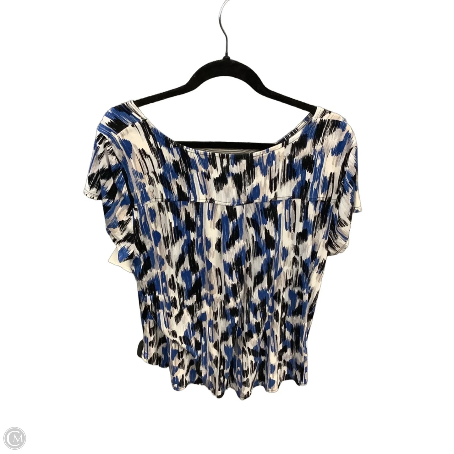 Tunic Short Sleeve By Alfani In Blue, Size: Xl