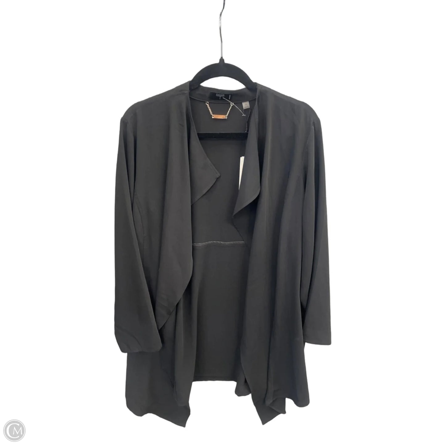 Cardigan By Tahari In Black, Size: 1x