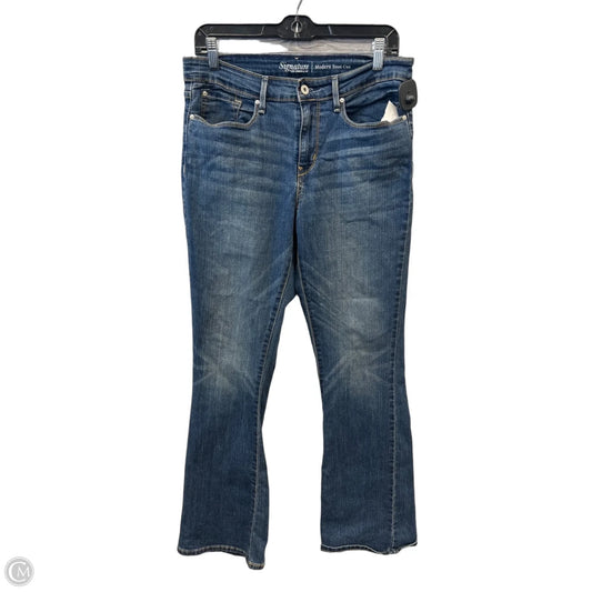 Jeans Boot Cut By Levis Signature In Blue Denim, Size: 8