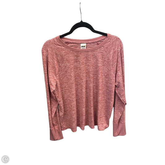 Athletic Top Long Sleeve Crewneck By Avia In Red, Size: L