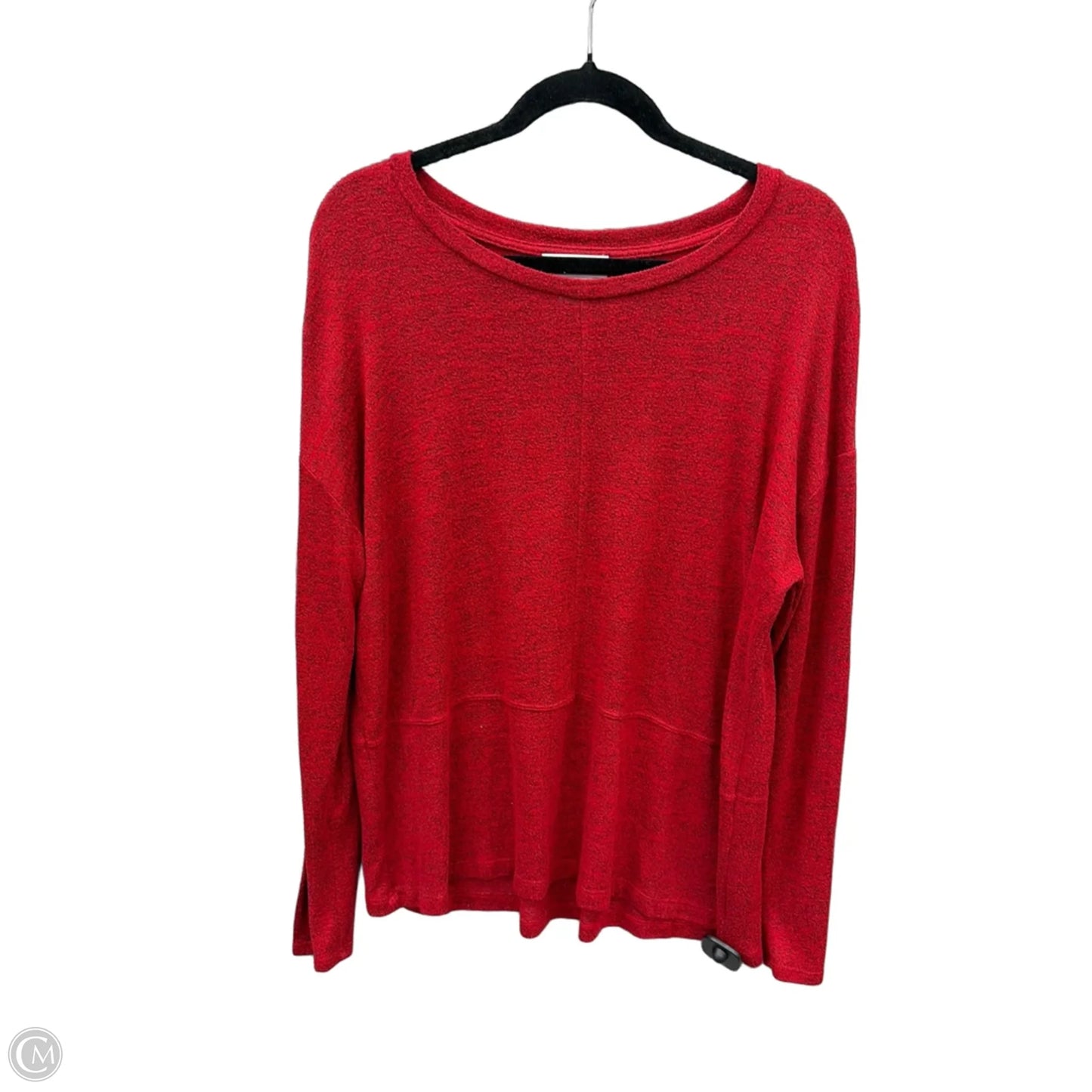 Top Long Sleeve Basic By Liz Claiborne In Red, Size: M