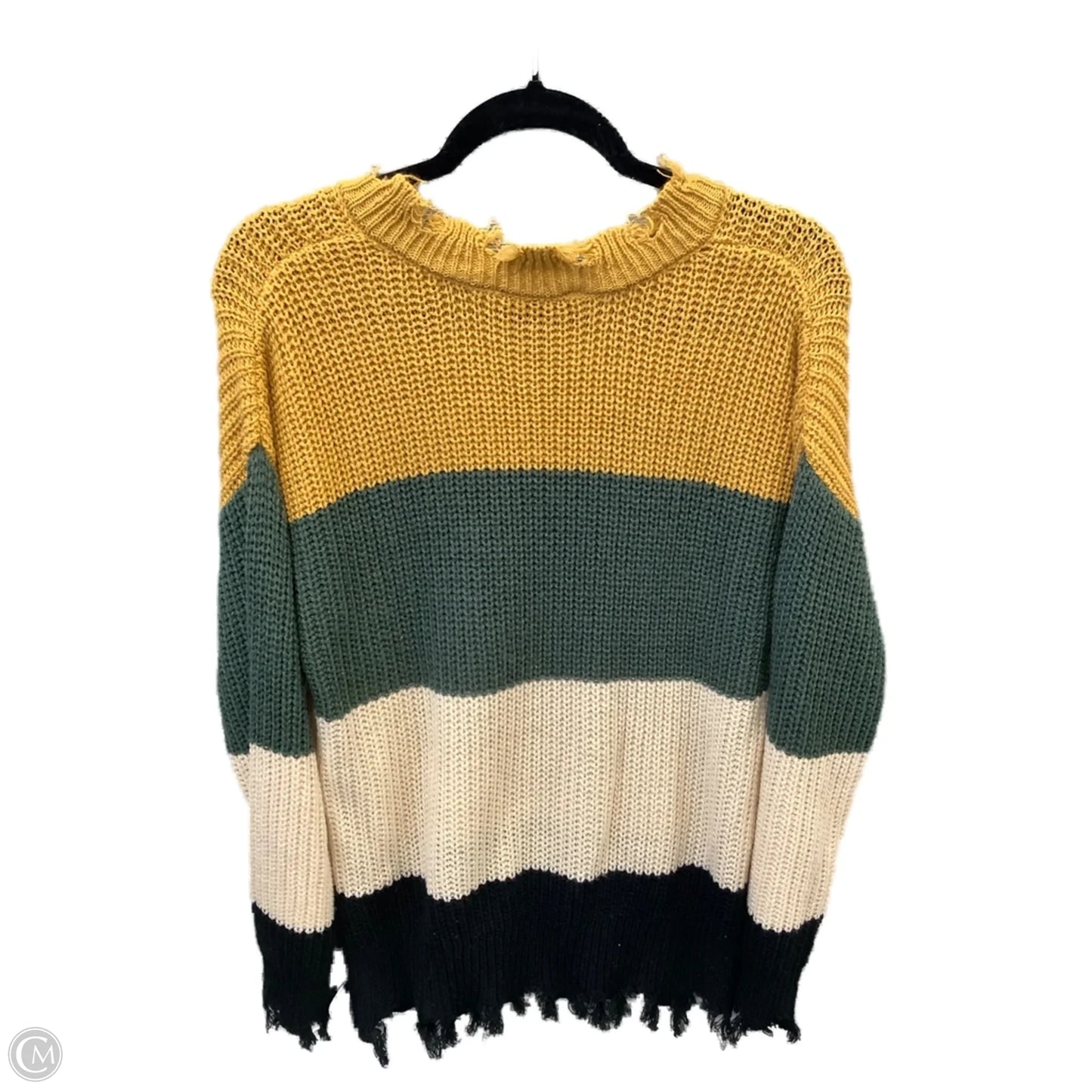 Sweater By Clothes Mentor In Yellow, Size: L