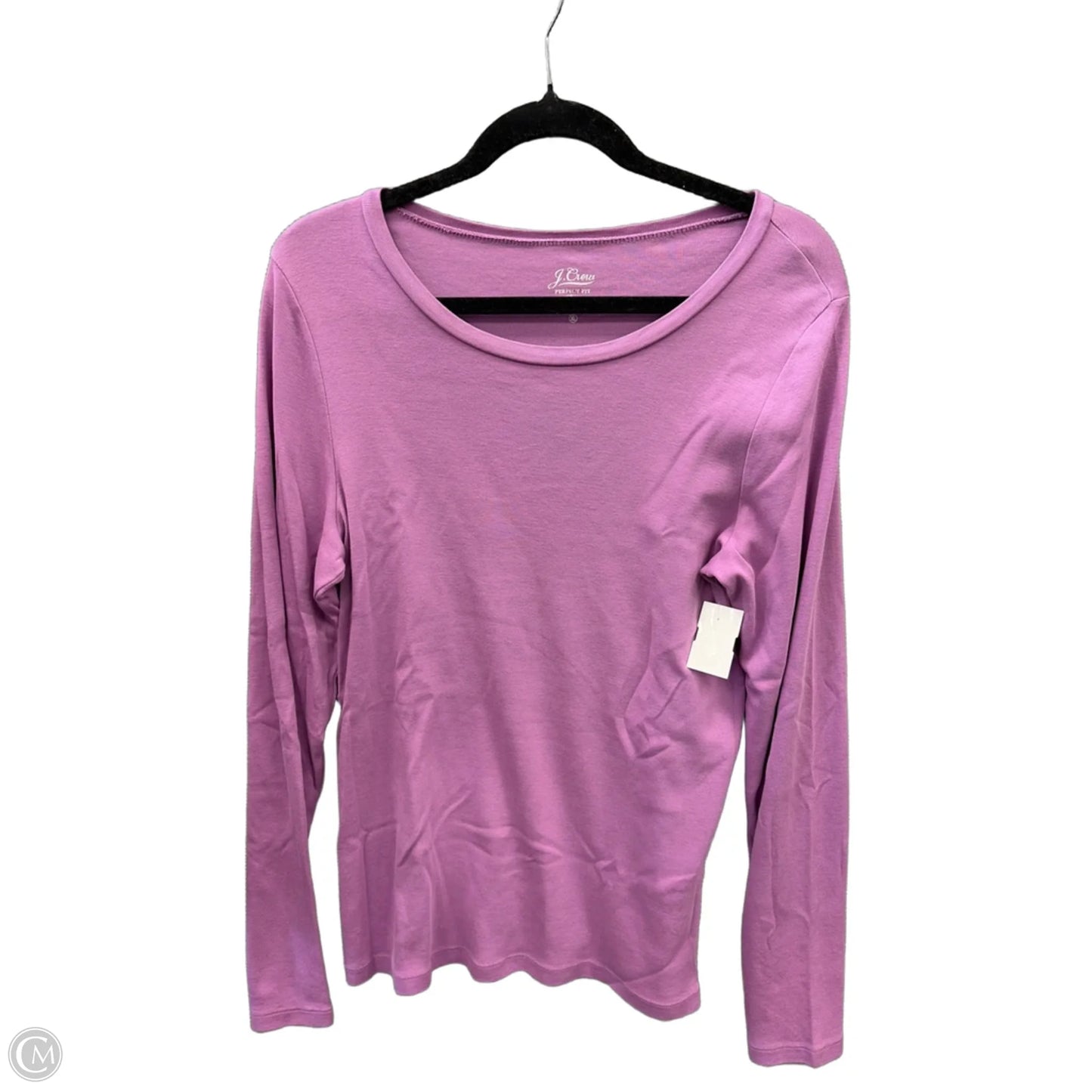 Top Long Sleeve Basic By J. Crew In Purple, Size: Xl