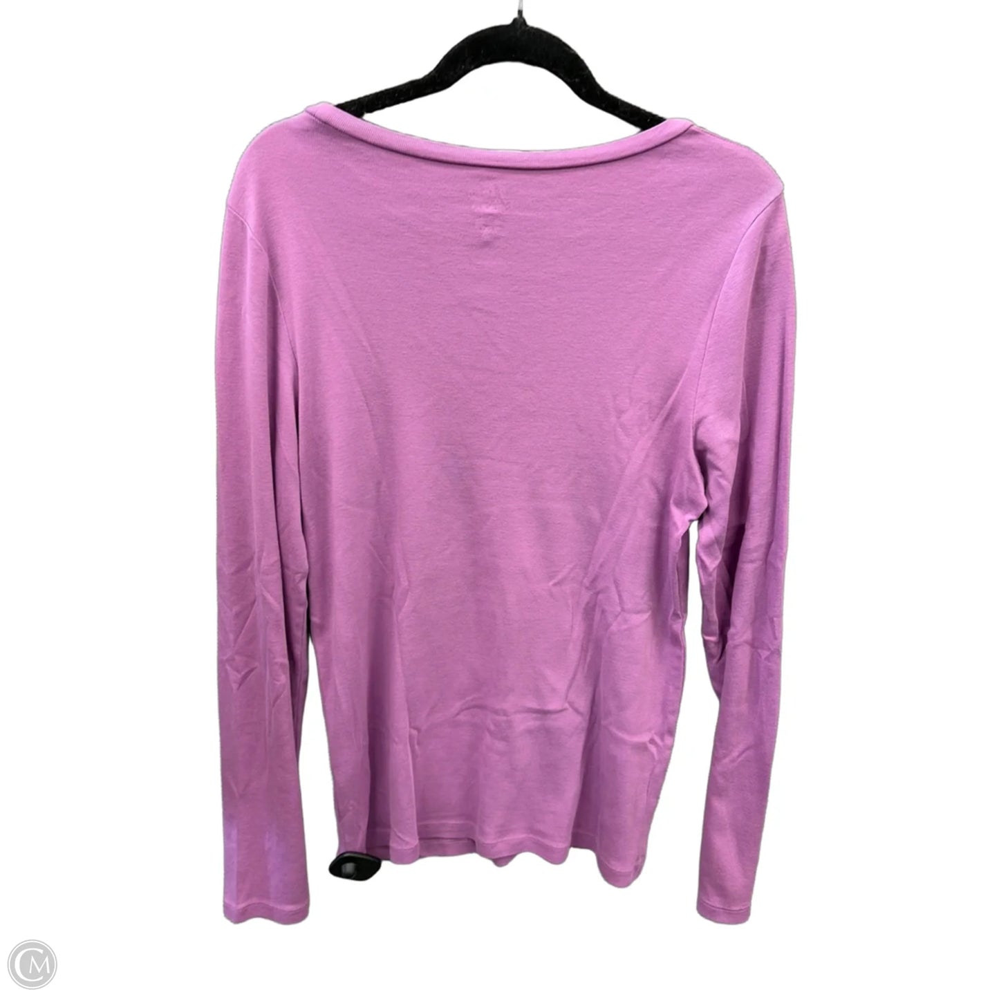 Top Long Sleeve Basic By J. Crew In Purple, Size: Xl