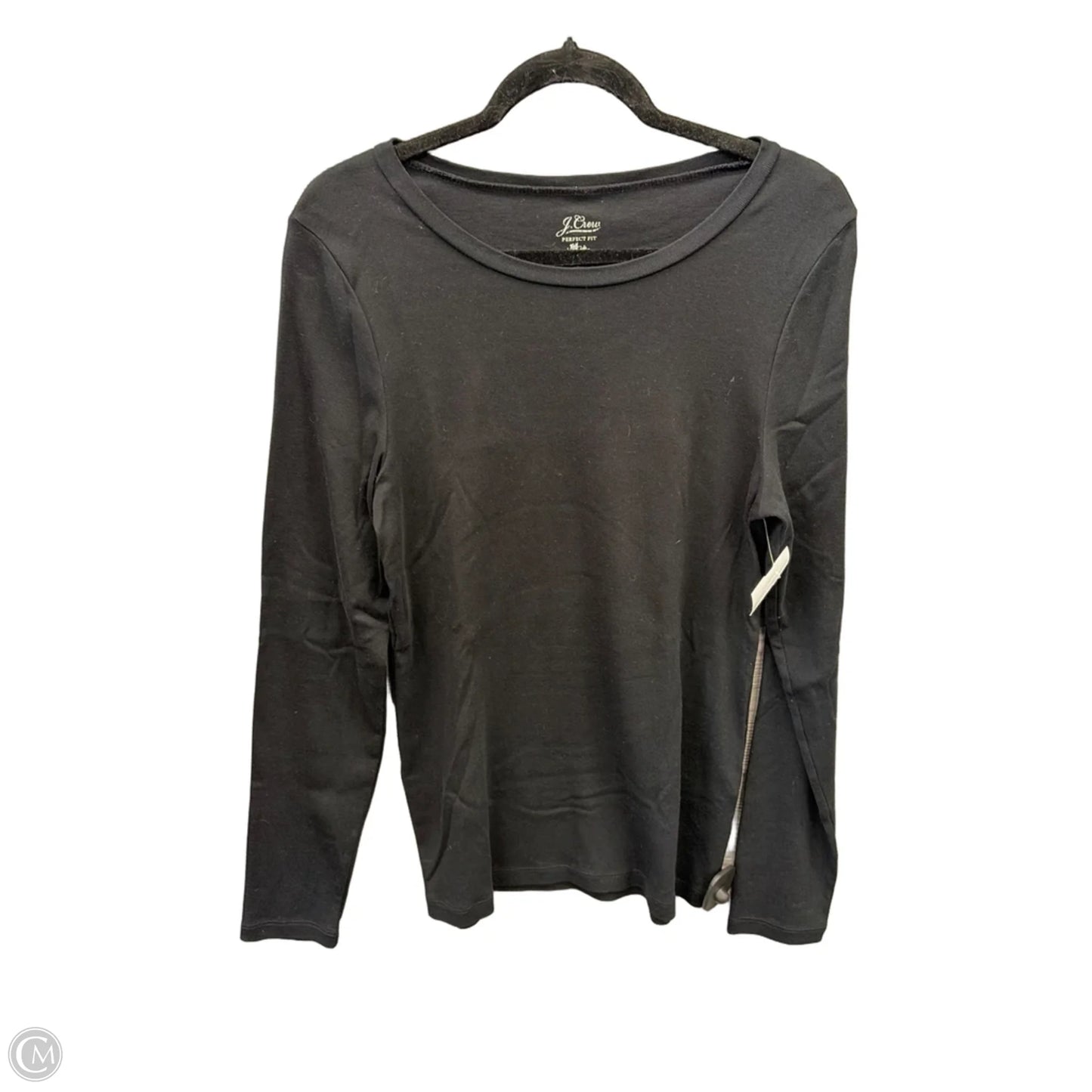 Top Long Sleeve Basic By J. Crew In Black, Size: Xl