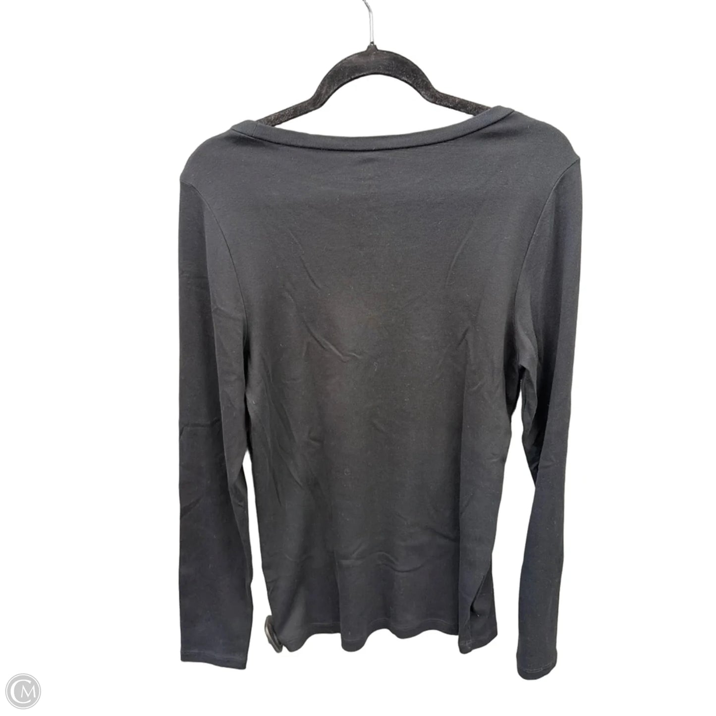 Top Long Sleeve Basic By J. Crew In Black, Size: Xl