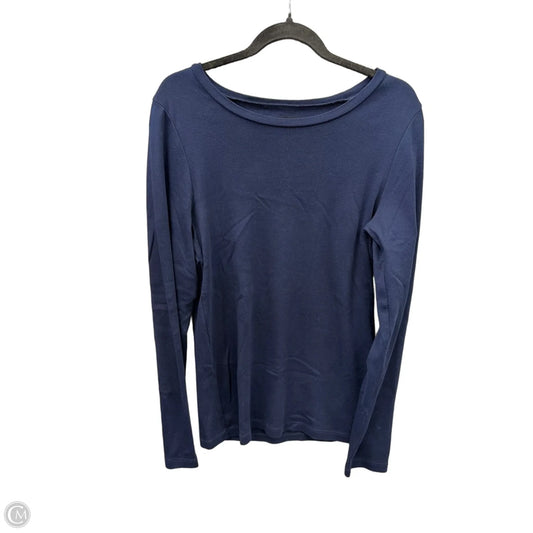Top Long Sleeve Basic By J. Crew In Navy, Size: Xl