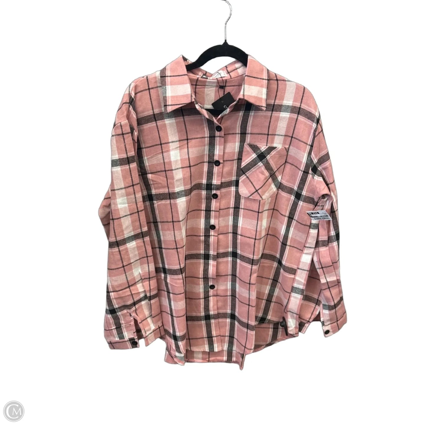 Top Long Sleeve By Clothes Mentor In Pink, Size: Xl