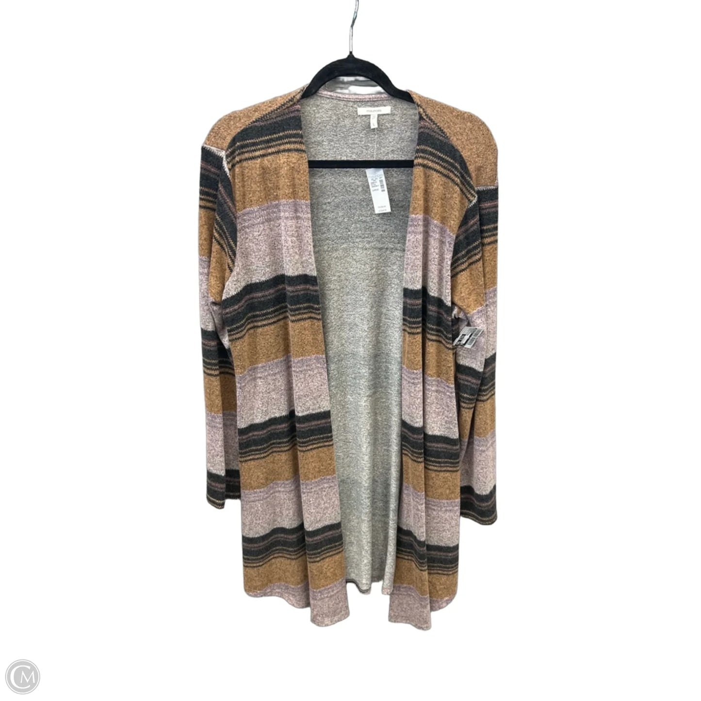 Cardigan By Maurices In Striped Pattern, Size: L