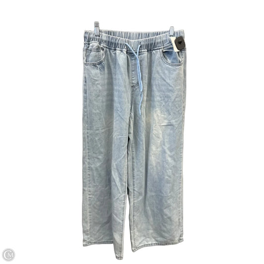 Jeans Wide Leg By Clothes Mentor In Blue Denim, Size: 16