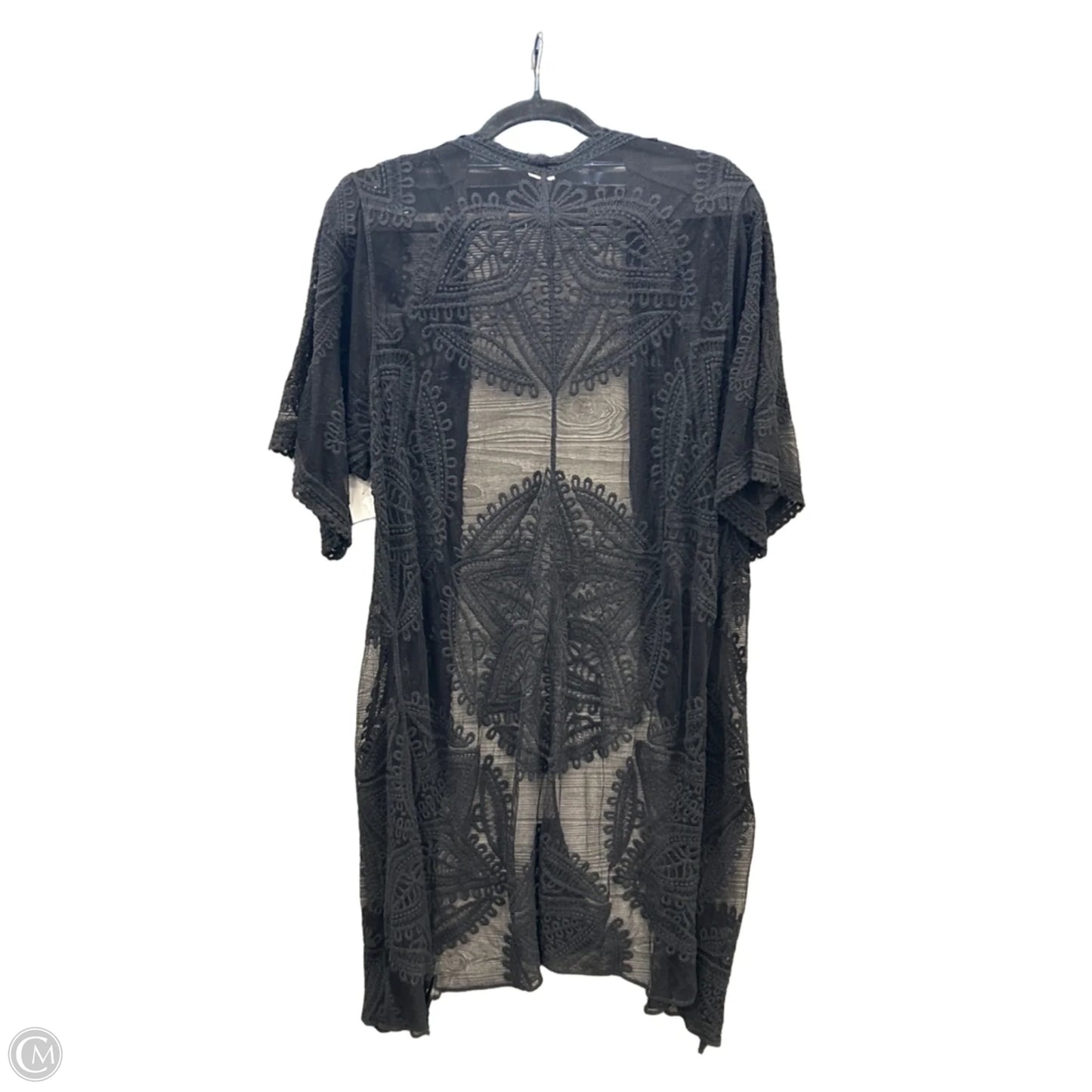 Kimono By Clothes Mentor In Black, Size: Osfm
