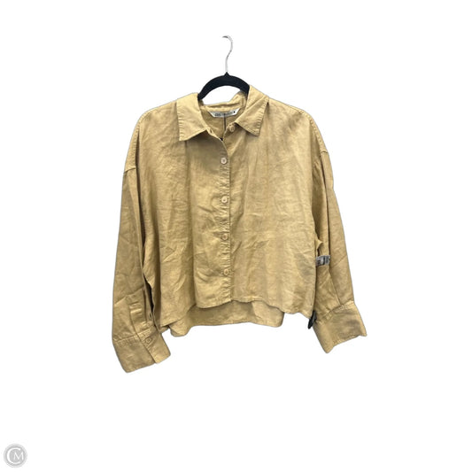 Top Long Sleeve By Zara In Beige, Size: Xxl
