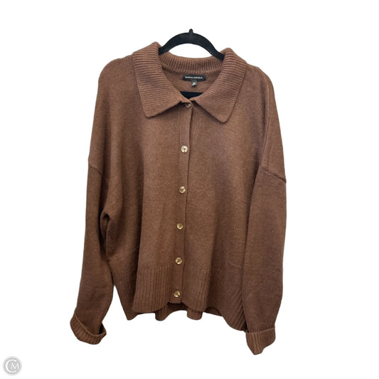 Sweater Cardigan By Banana Republic In Brown, Size: Xxl