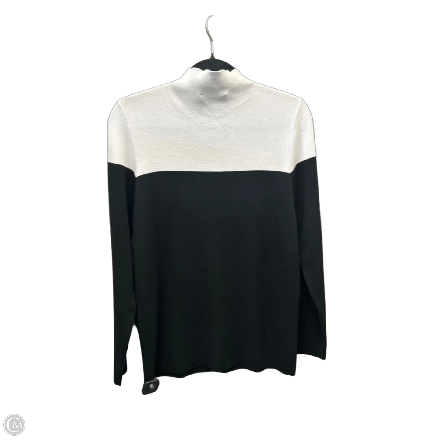 Sweater By Eloquii In Black & White, Size: Xxl