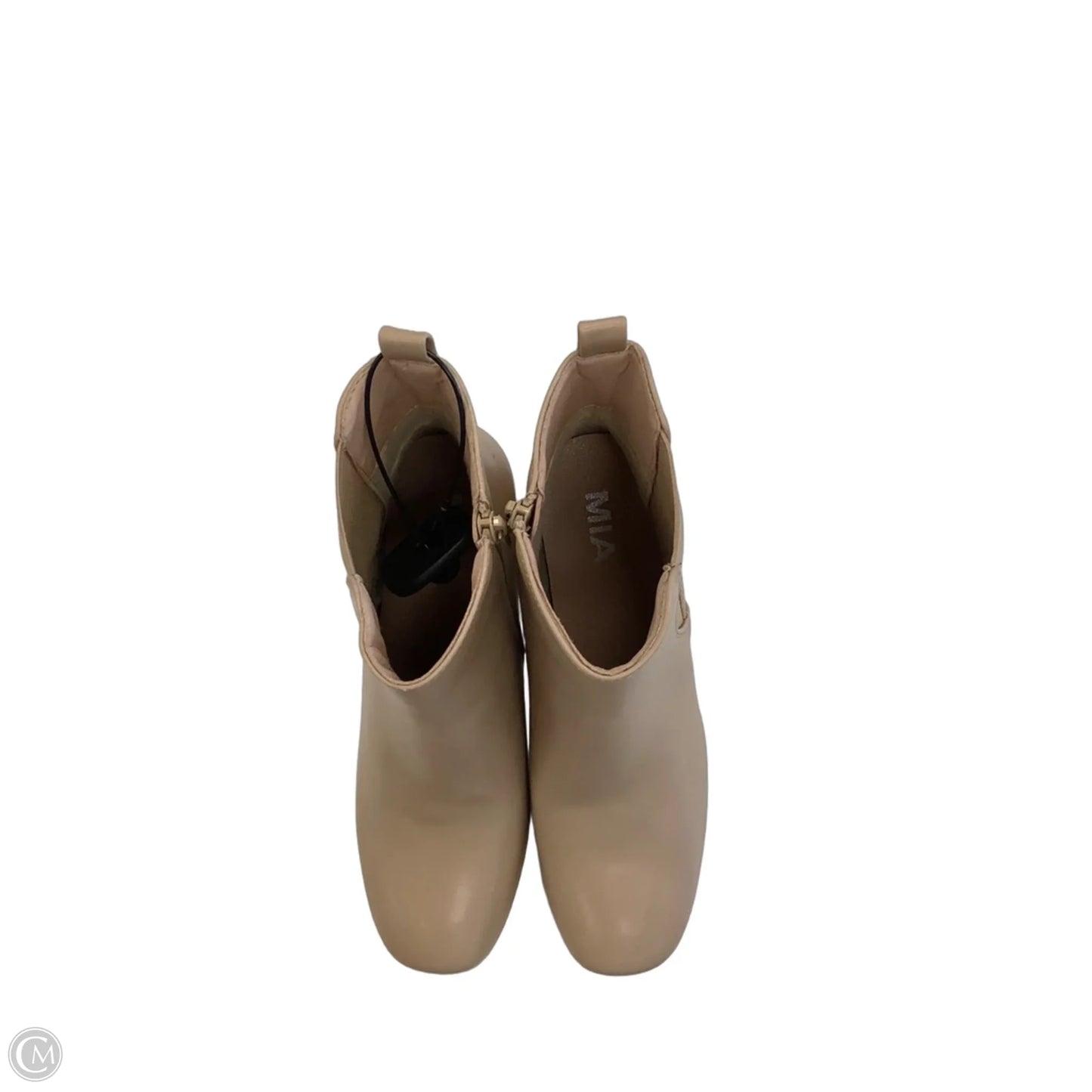 Boots Ankle Heels By Mia In Tan, Size: 8.5