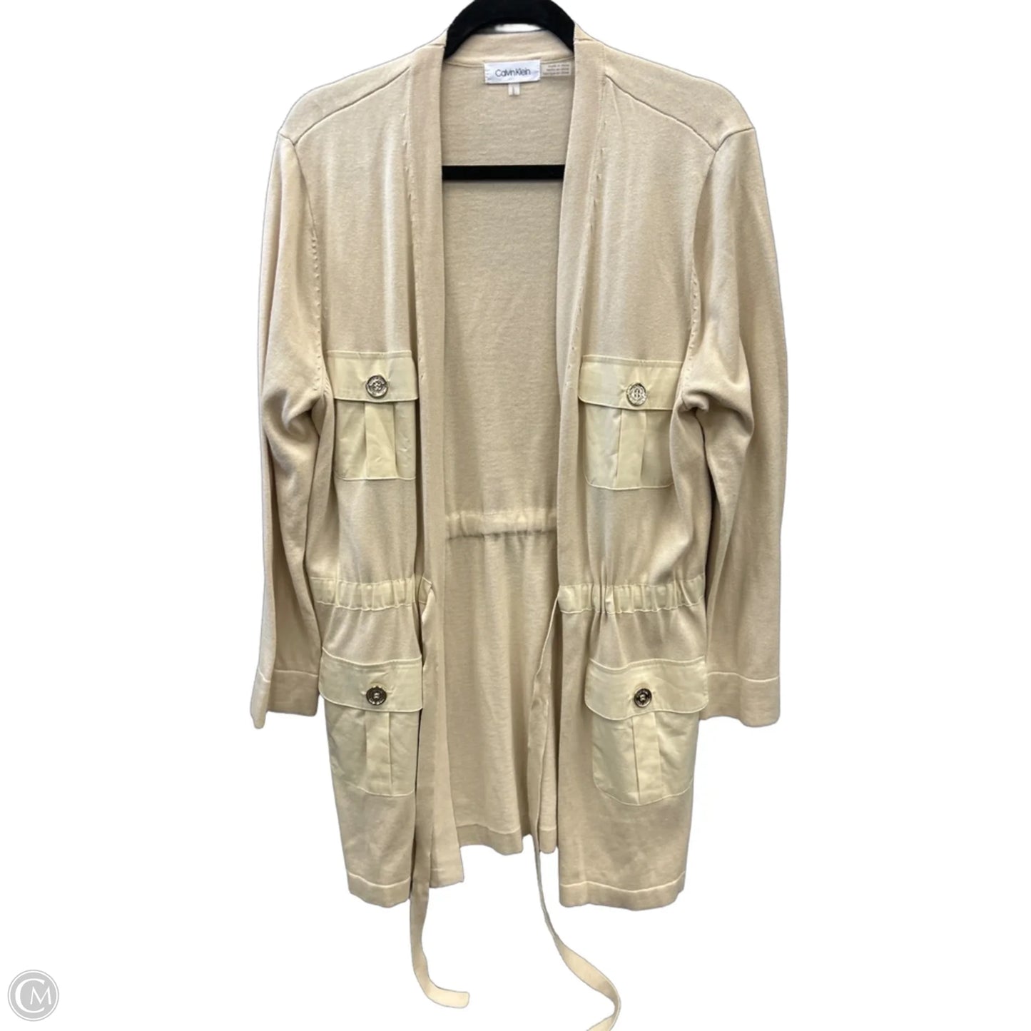 Cardigan By Calvin Klein In Tan, Size: L