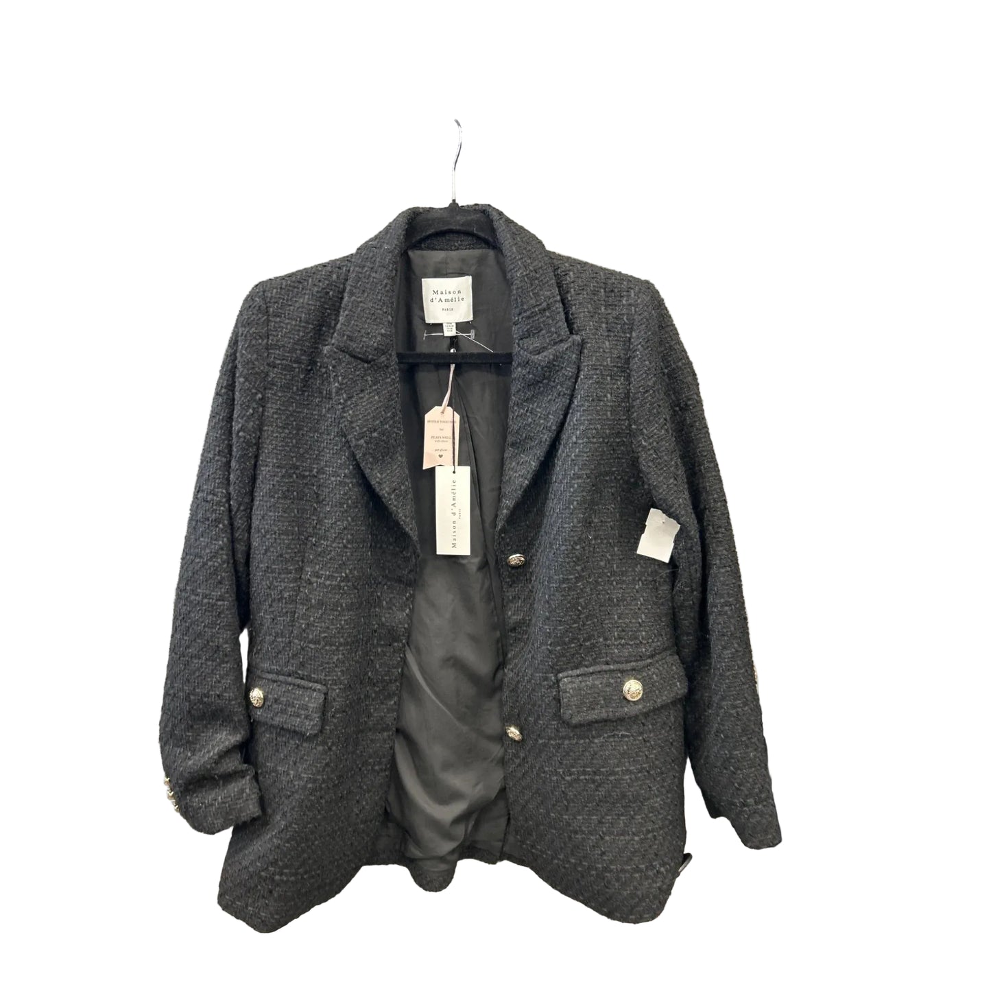 Blazer By Maison Damelie In Black, Size: M