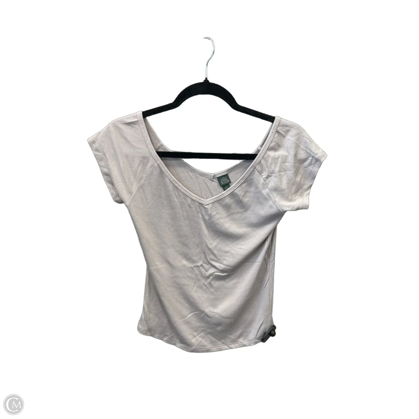 Top Short Sleeve Basic By Wild Fable In Grey, Size: S