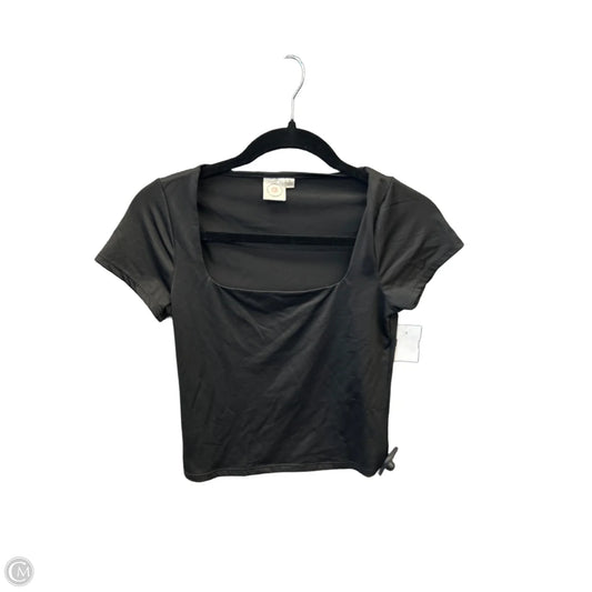 Top Short Sleeve Basic By Live In The Moment In Black, Size: S