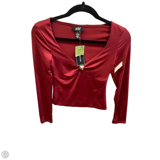 Top Long Sleeve By Just Polly In Red, Size: S