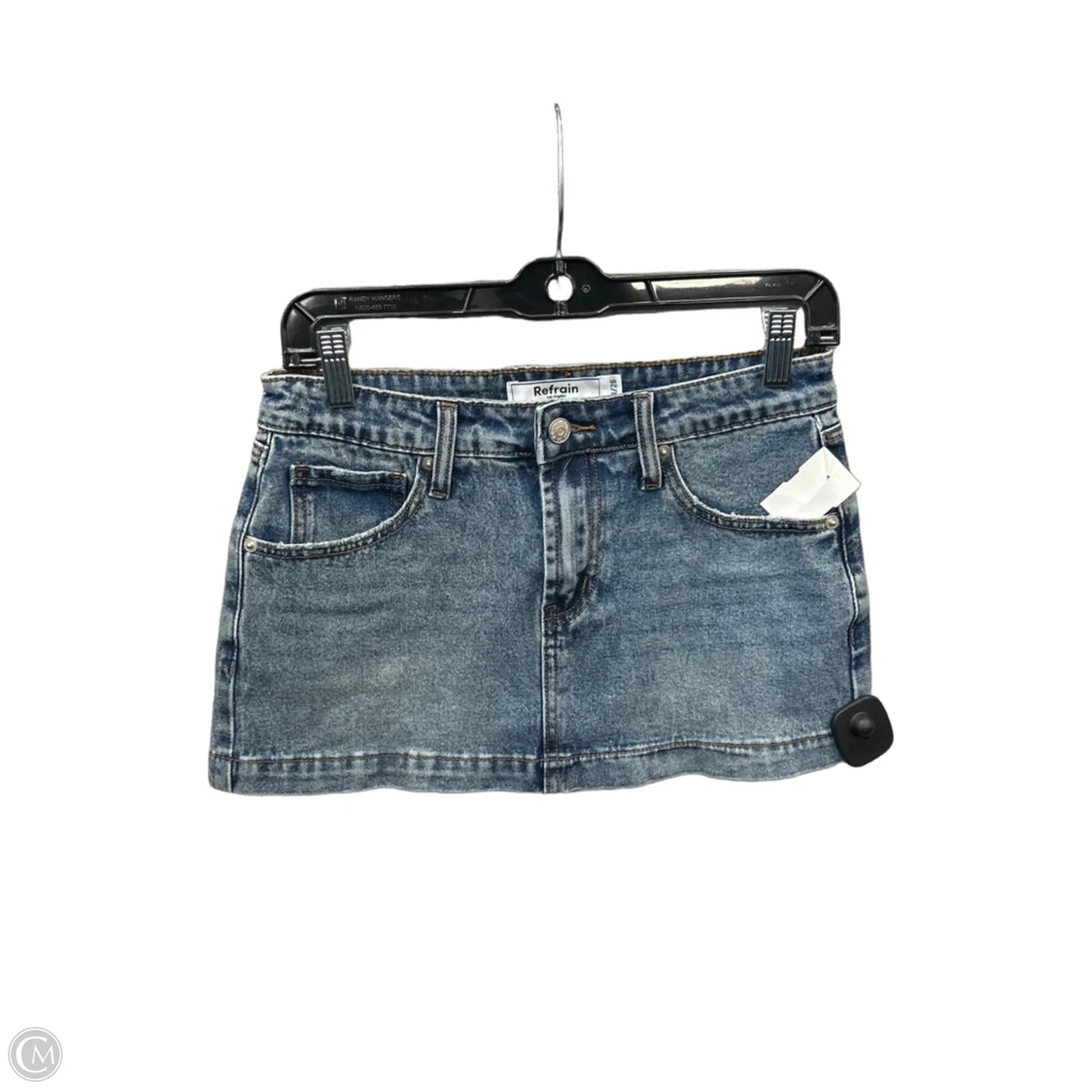 Skirt Mini & Short By Clothes Mentor In Blue Denim, Size: 2