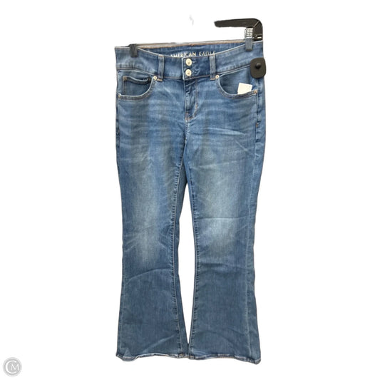 Jeans Flared By American Eagle In Blue Denim, Size: 6