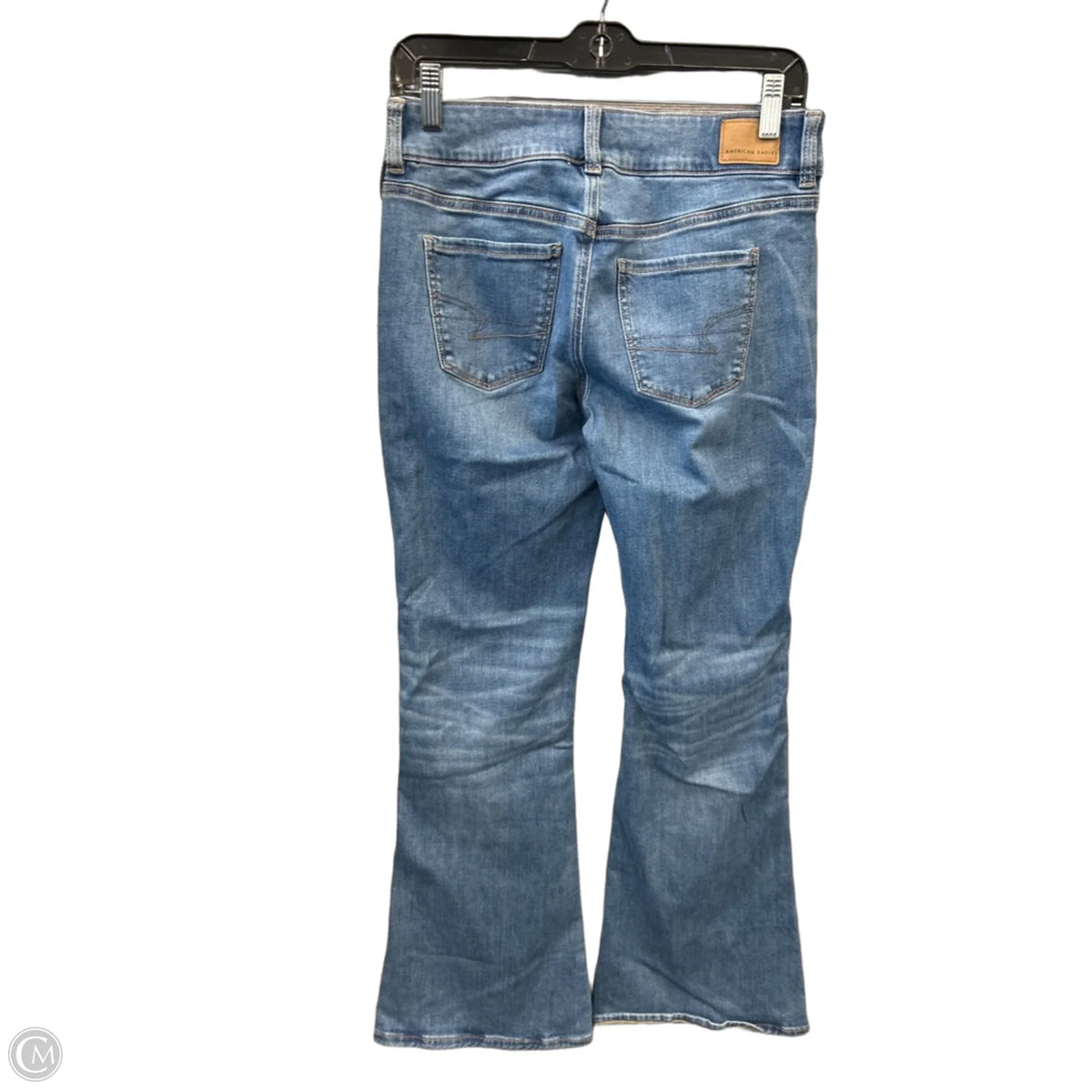 Jeans Flared By American Eagle In Blue Denim, Size: 6