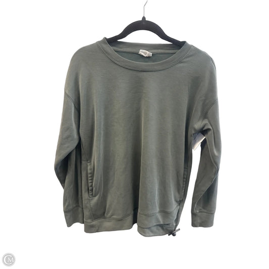 Athletic Top Long Sleeve Crewneck By Sage In Gold, Size: S