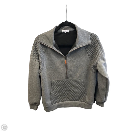 Sweatshirt Collar By Clothes Mentor In Grey, Size: M