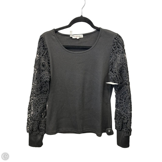 Top Long Sleeve By Clothes Mentor In Black, Size: M