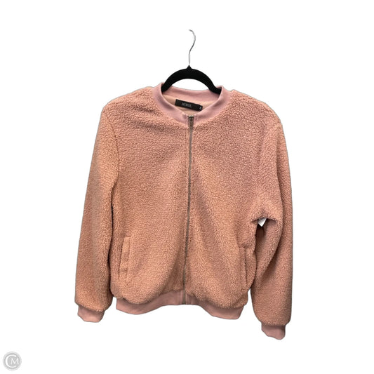 Jacket Fleece By Clothes Mentor In Pink, Size: M