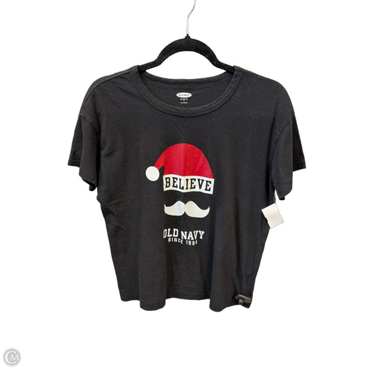 Top Short Sleeve By Old Navy In Black, Size: S