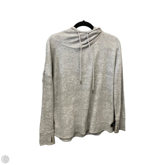 Athletic Top Long Sleeve Hoodie By Zyia In Grey, Size: M