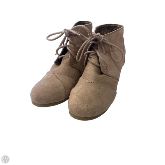Boots Ankle Heels By Clothes Mentor In Brown, Size: 8.5