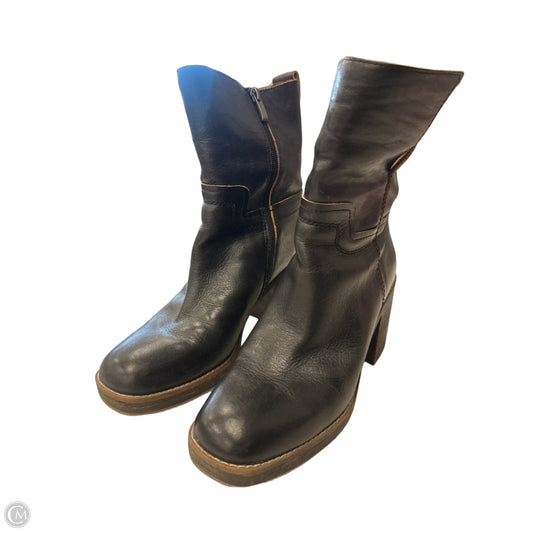Boots Ankle Heels By Franco Sarto In Black, Size: 9