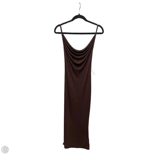 Dress Casual Maxi By Shein In Brown, Size: M