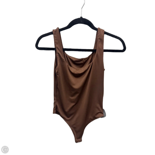 Bodysuit By Clothes Mentor In Brown, Size: Sp