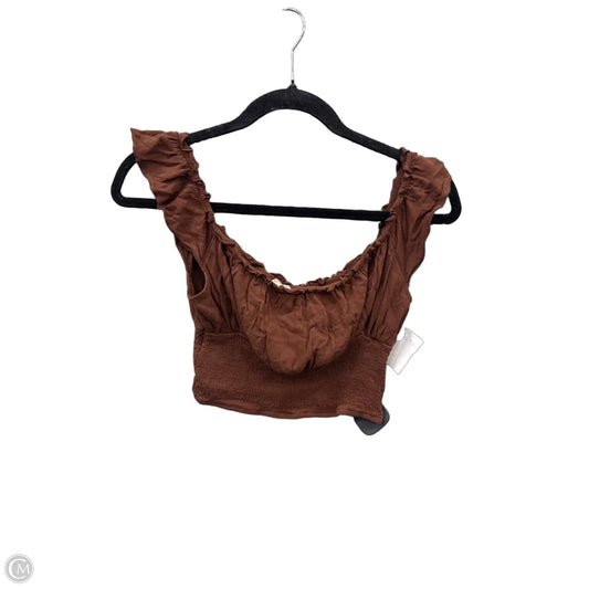 Top Short Sleeve By La Hearts In Brown, Size: S