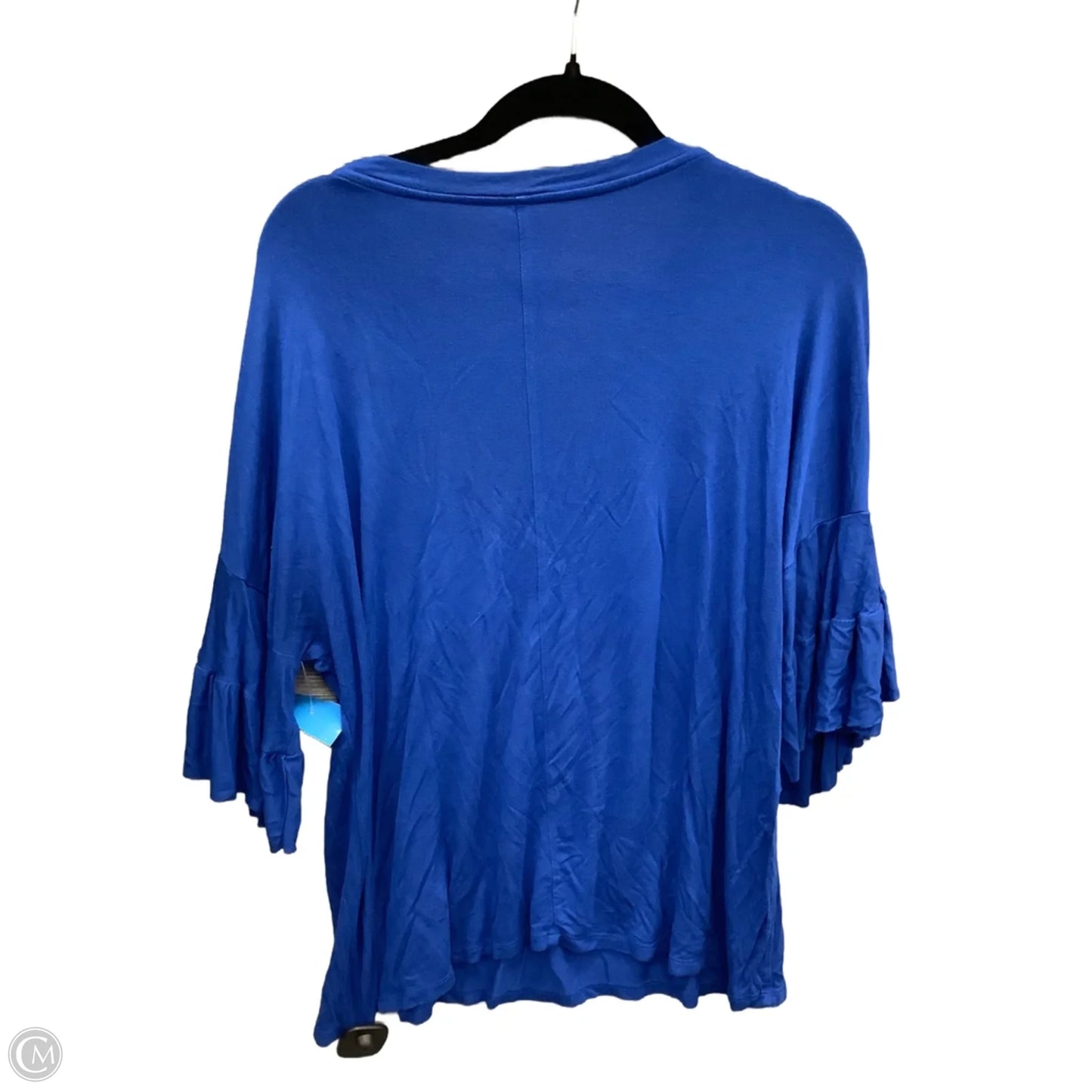Top 3/4 Sleeve By Lane Bryant In Blue, Size: Xl