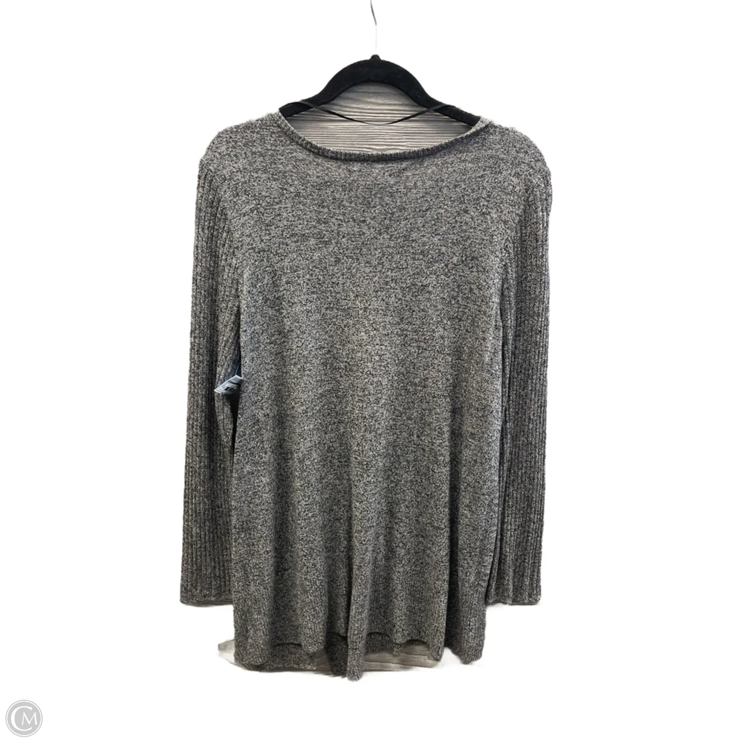 Top Long Sleeve By Apt 9 In Grey, Size: Xxl