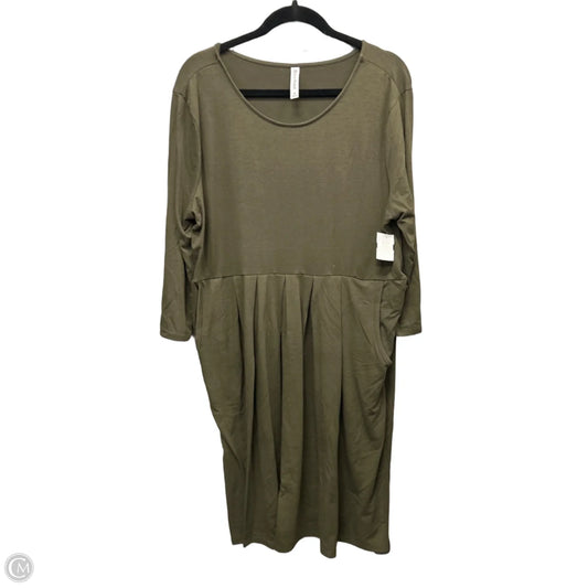 Dress Casual Midi By Zenana In Green, Size: 3x