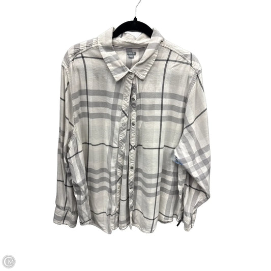 Top Long Sleeve By Aerie In White, Size: Xxl