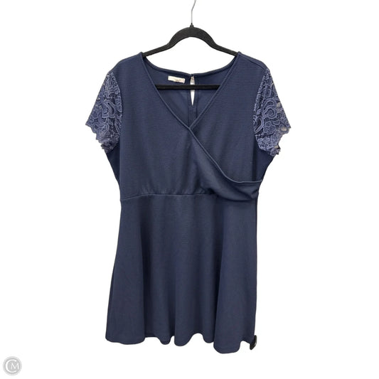 Dress Casual Midi By Maurices In Navy, Size: Xxl