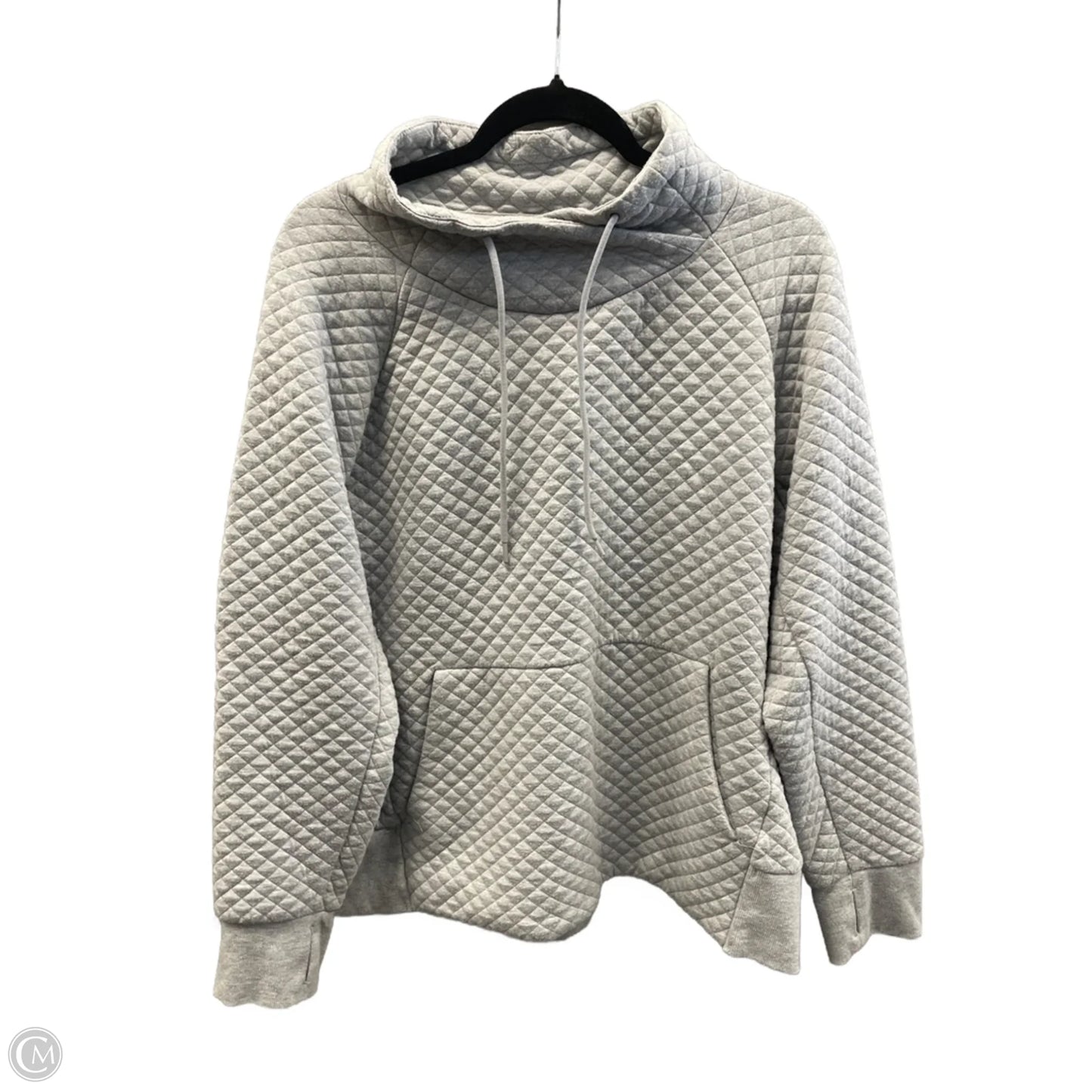 Sweatshirt Collar By Green Tea In Grey, Size: Xxl